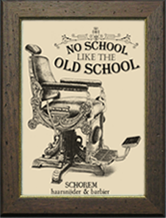 Cuadro decoraci�n de la peluquer�a